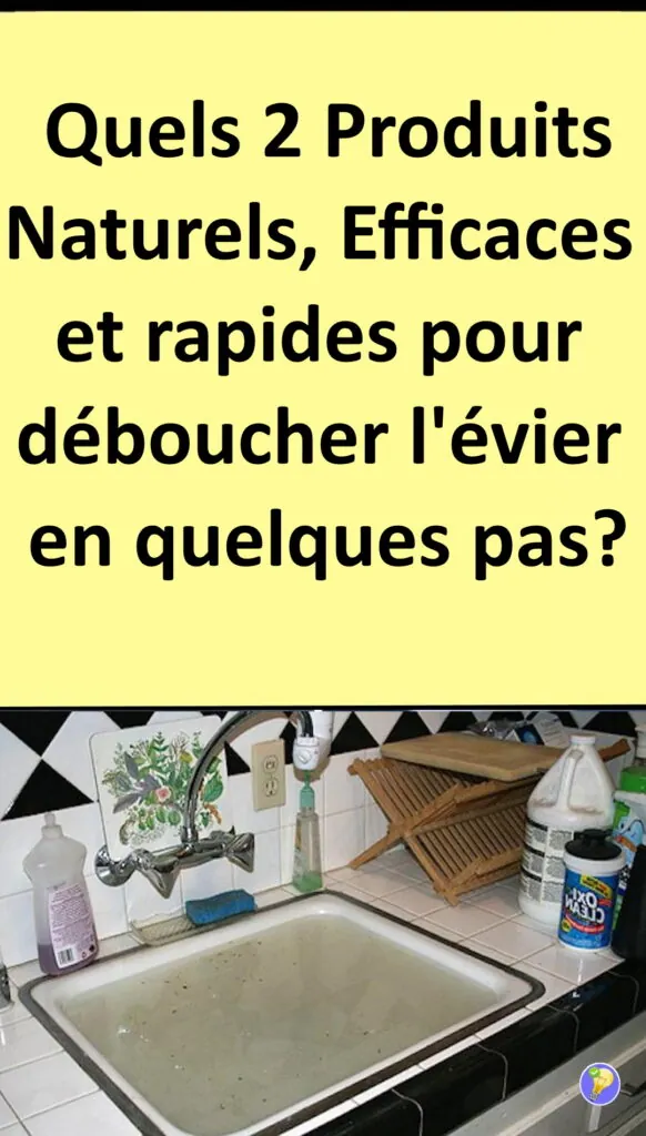 L'Astuce pour déboucher un évier avec 2 produits écologiques 